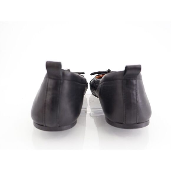 Gentle Souls Marilyn Ballet Flats Womens 7 Black Leather Slip on Bow Shoes - Picture 3 of 11